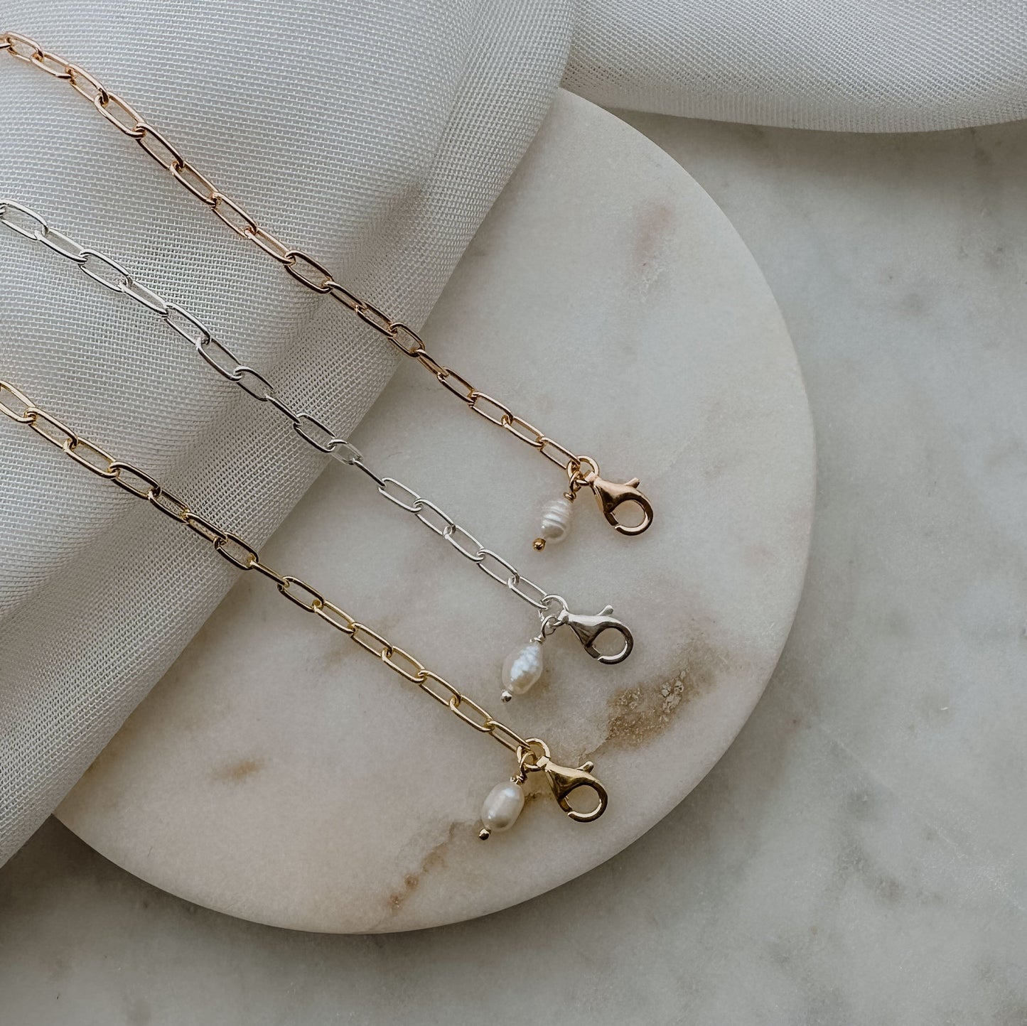 Salome | Gliederarmband mit Süßwasserperle
