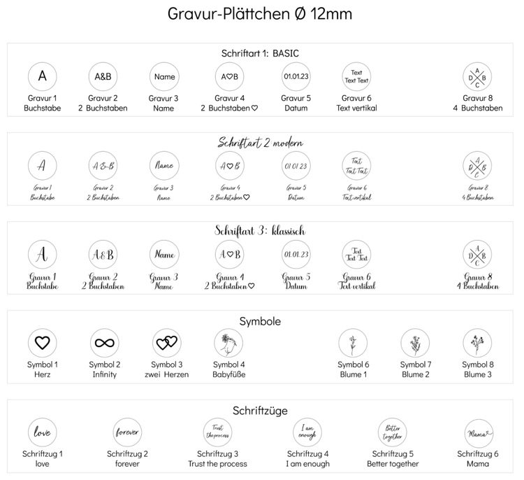 Gravur Armband mit runder Gravurplatte & Monatsstein