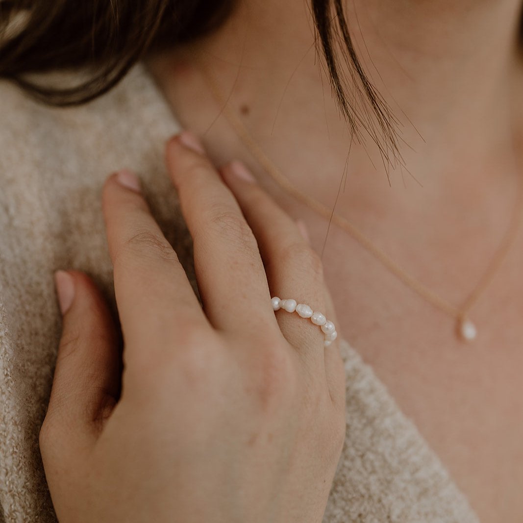 Amy | Ring mit Süßwasserperlen