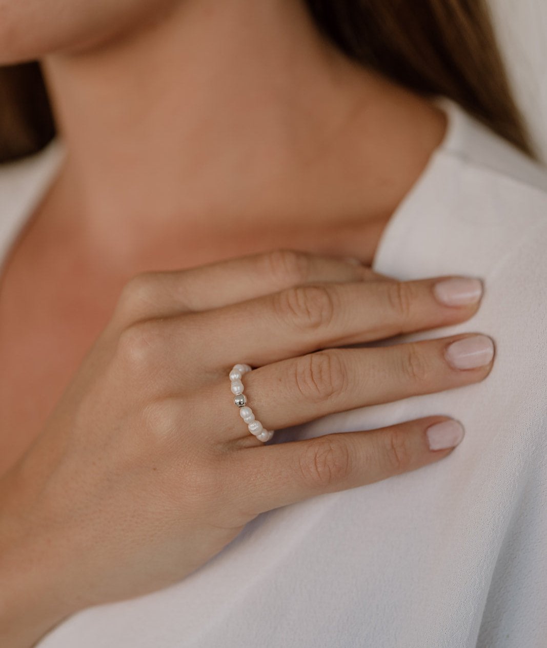 Amy | Ring mit Süßwasserperlen