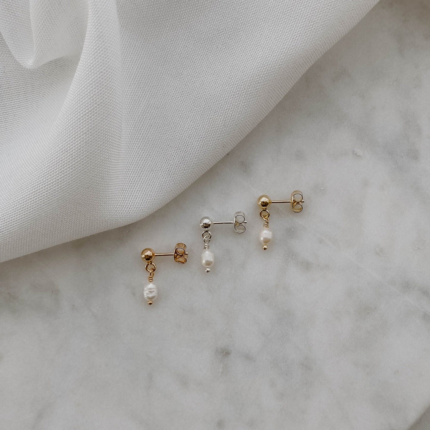 Amy | Ohrstecker mit Süßwasserperlen