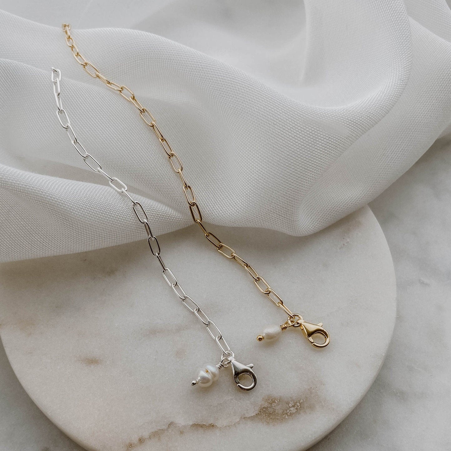 Salome | Gliederarmband mit Süßwasserperle