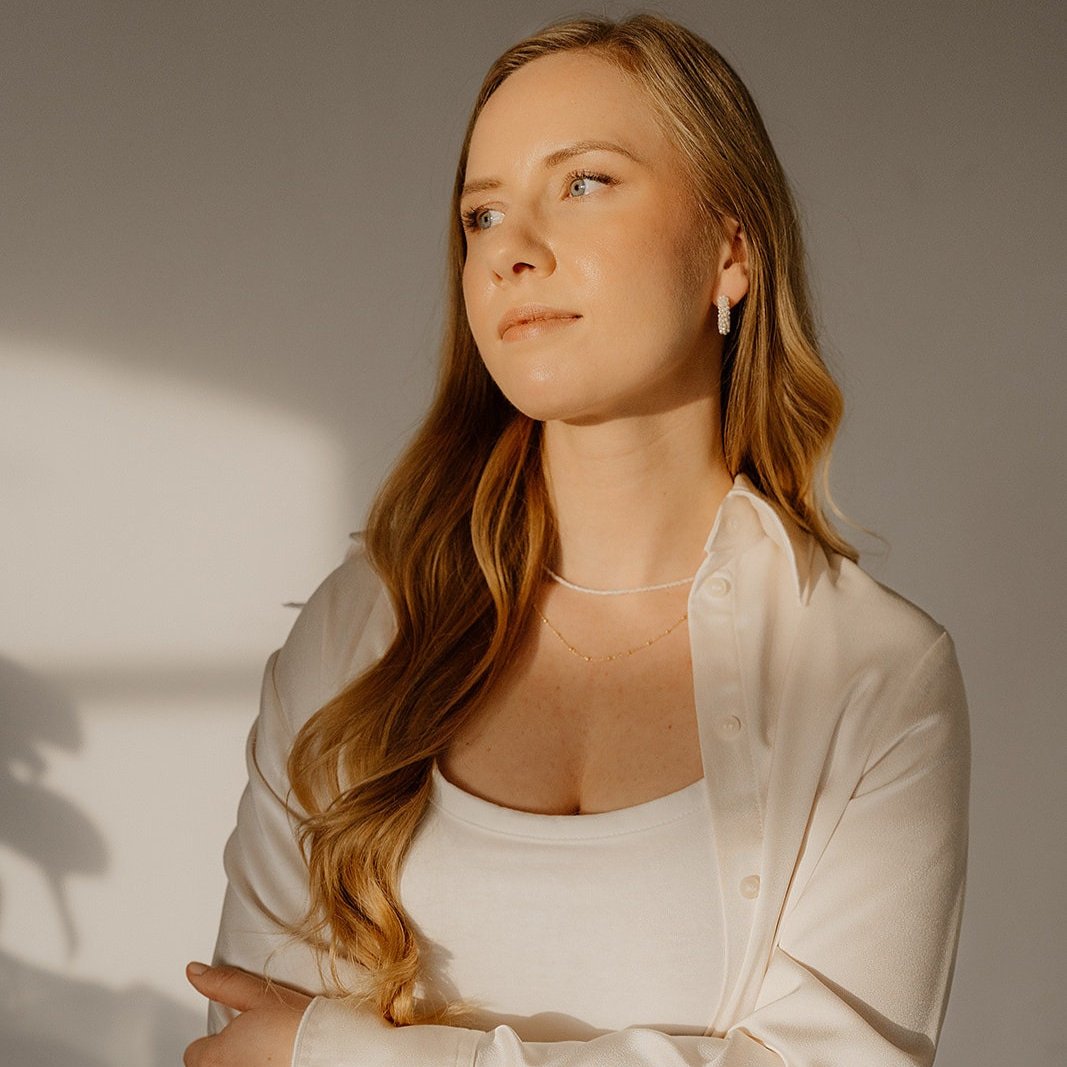 Rosalie | Creolen mit Glasperlen