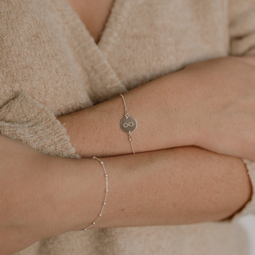 Gravur Armband mit runder Gravurplatte