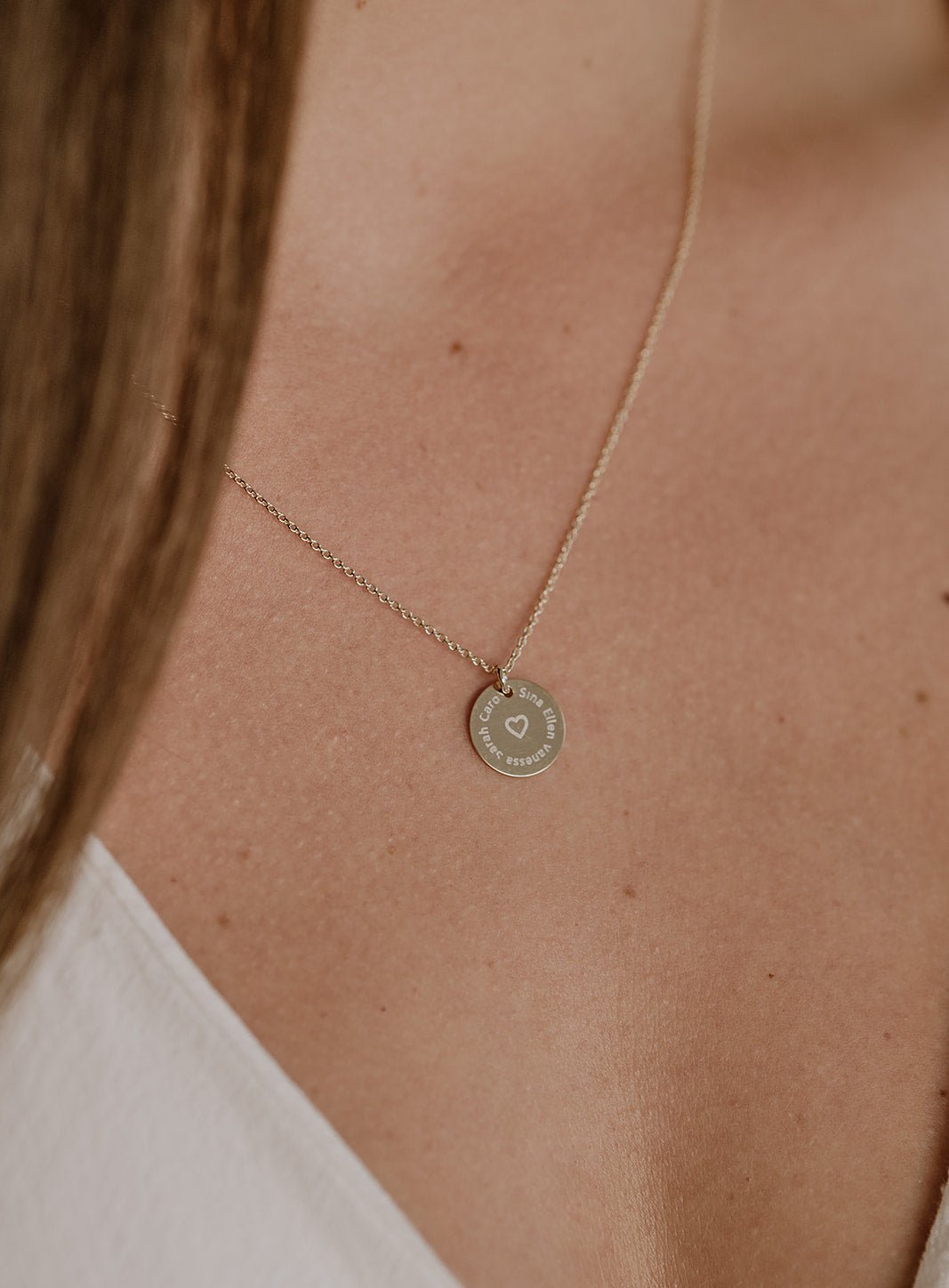 Personalisierbare Kette mit Namenskreis
