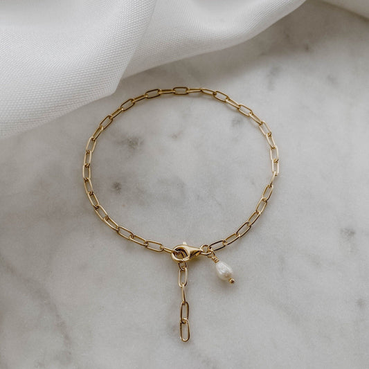 Salome | Gliederarmband mit Süßwasserperle