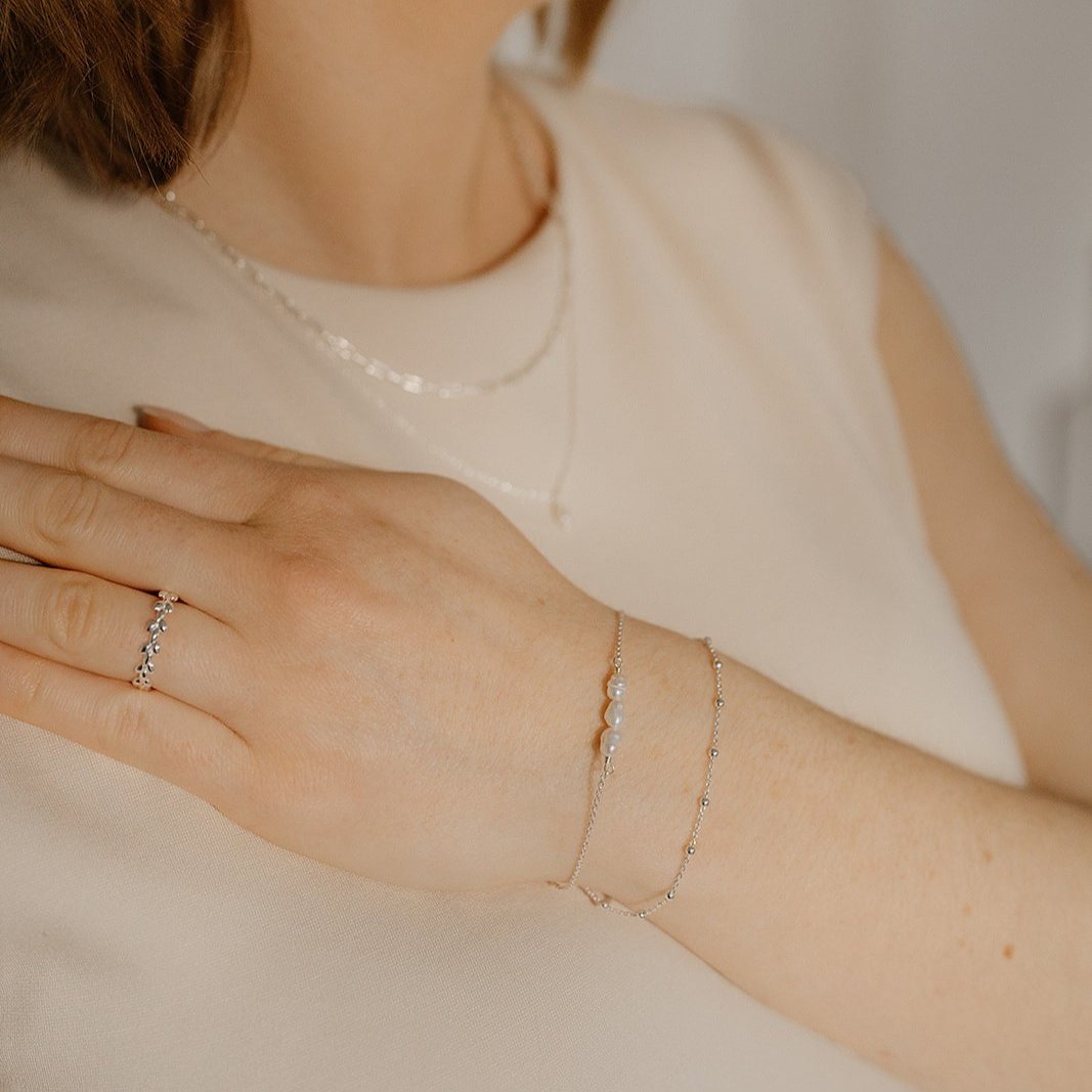 Amy | Armband mit Süßwasserperlen